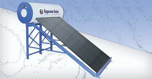 Supreme Solar Glass Lined Solar Water Heater HEAVY PLUS MODEL Powder Coated - Image 2